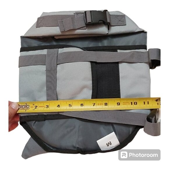 Shark Fin Dog Life Jacket Vest: Safety & Style for Water Adventures, Size Med - Picture 5 of 7